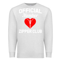 Oatmeal Heather open heart surgery zipper club bypass get well recovery gift Premium Sweatshirt - artisFamous