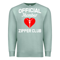 Seafoam open heart surgery zipper club bypass get well recovery gift Premium Sweatshirt - artisFamous
