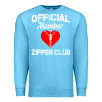 Ocean Blue open heart surgery zipper club bypass get well recovery gift Premium Sweatshirt - artisFamous