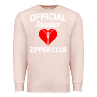 Pale Pink open heart surgery zipper club bypass get well recovery gift Premium Sweatshirt - artisFamous