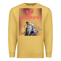 Antique Gold valorant gaming design Premium Sweatshirt - artisFamous