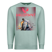 Seafoam valorant gaming design Premium Sweatshirt - artisFamous