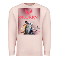 Pale Pink valorant gaming design Premium Sweatshirt - artisFamous