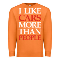 Carrot I LIKE CARS MORE THAN PEOPLE Premium Sweatshirt - artisFamous