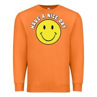 Carrot retro   have a nice day   smile happy face Premium Sweatshirt - artisFamous