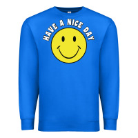 True Royal retro   have a nice day   smile happy face Premium Sweatshirt - artisFamous