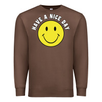 Chestnut retro   have a nice day   smile happy face Premium Sweatshirt - artisFamous