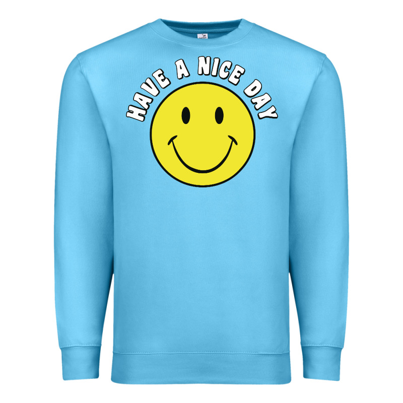 Retro   Have A Nice Day   Smile Happy Face Premium Sweatshirt by artisFamous | Teevron