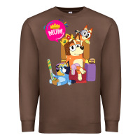 Chestnut bluey mom dad funny queen for family lover t shirt Premium Sweatshirt - artisFamous