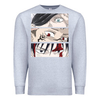 Heather Grey special price for printed anime tops Premium Sweatshirt - artisFamous