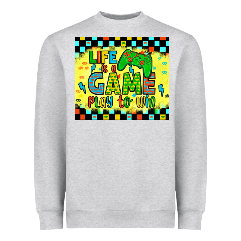Life Is A Game Play To Win Heavyweight Sweatshirt by JahusDesignShop | Teevron