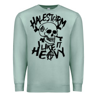 Seafoam Skull I like It Heovy Halestorm Premium Sweatshirt - artisFamous