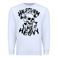 White Skull I like It Heovy Halestorm Premium Sweatshirt - artisFamous