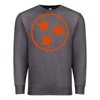 Charcoal Heather tennessee flag vintage grunge distressed graphic Premium Sweatshirt - artisFamous