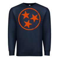 Navy tennessee flag vintage grunge distressed graphic Premium Sweatshirt - artisFamous
