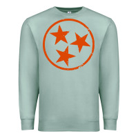 Seafoam tennessee flag vintage grunge distressed graphic Premium Sweatshirt - artisFamous
