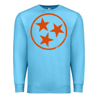 Ocean Blue tennessee flag vintage grunge distressed graphic Premium Sweatshirt - artisFamous
