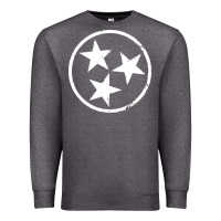 Charcoal Heather tennessee flag vintage grunge distressed graphic Premium Sweatshirt - artisFamous