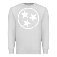 Dove Grey tennessee flag vintage grunge distressed graphic Premium Sweatshirt - artisFamous