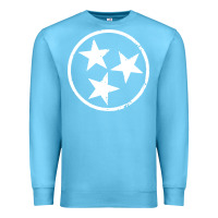 Ocean Blue tennessee flag vintage grunge distressed graphic Premium Sweatshirt - artisFamous