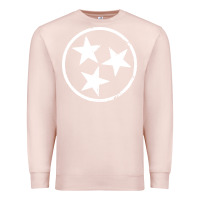 Pale Pink tennessee flag vintage grunge distressed graphic Premium Sweatshirt - artisFamous