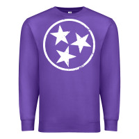 Purple tennessee flag vintage grunge distressed graphic Premium Sweatshirt - artisFamous