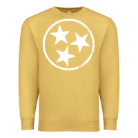 Antique Gold tennessee flag vintage grunge distressed graphic Premium Sweatshirt - artisFamous