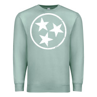 Seafoam tennessee flag vintage grunge distressed graphic Premium Sweatshirt - artisFamous
