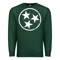 Sports Green tennessee flag vintage grunge distressed graphic Premium Sweatshirt - artisFamous