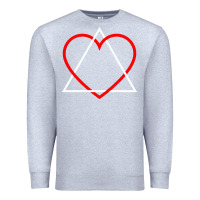 Heather Grey the adoption symbol Premium Sweatshirt - artisFamous
