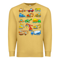 Antique Gold construction excavator shirt for boys girls men and women t shirt Premium Sweatshirt - artisFamous