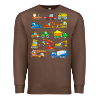Chestnut construction excavator shirt for boys girls men and women t shirt Premium Sweatshirt - artisFamous