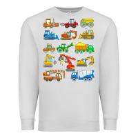 Dove Grey construction excavator shirt for boys girls men and women t shirt Premium Sweatshirt - artisFamous