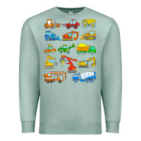 Seafoam construction excavator shirt for boys girls men and women t shirt Premium Sweatshirt - artisFamous