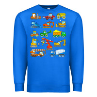True Royal construction excavator shirt for boys girls men and women t shirt Premium Sweatshirt - artisFamous