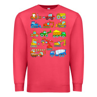 Cardinal construction excavator shirt for boys girls men and women t shirt Premium Sweatshirt - artisFamous