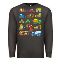 Smoke construction excavator shirt for boys girls men and women t shirt Premium Sweatshirt - artisFamous