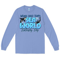Colony Blue Whale Hello There Sea World Birthday Boy Long Sleeve Tee - CowhideDigitalArt