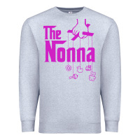 Heather Grey the nonna! italy grandmother baby hang toys Premium Sweatshirt - artisFamous