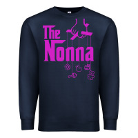 Navy the nonna! italy grandmother baby hang toys Premium Sweatshirt - artisFamous