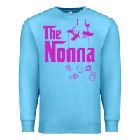 Ocean Blue the nonna! italy grandmother baby hang toys Premium Sweatshirt - artisFamous