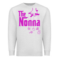 Oatmeal Heather the nonna! italy grandmother baby hang toys Premium Sweatshirt - artisFamous