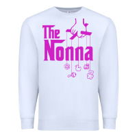 White the nonna! italy grandmother baby hang toys Premium Sweatshirt - artisFamous