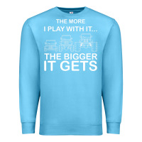 Ocean Blue cool the more i play with it...the bigger it gets men women t shirt Premium Sweatshirt - artisFamous