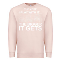 Pale Pink cool the more i play with it...the bigger it gets men women t shirt Premium Sweatshirt - artisFamous