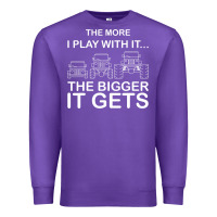 Purple cool the more i play with it...the bigger it gets men women t shirt Premium Sweatshirt - artisFamous