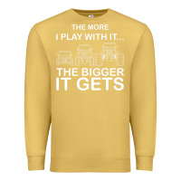 Antique Gold cool the more i play with it...the bigger it gets men women t shirt Premium Sweatshirt - artisFamous