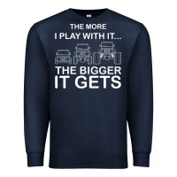 Navy cool the more i play with it...the bigger it gets men women t shirt Premium Sweatshirt - artisFamous