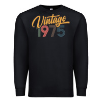 Black retro vintage 1975 women's Premium Sweatshirt - artisFamous