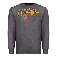 Charcoal Heather retro vintage 1975 women's Premium Sweatshirt - artisFamous